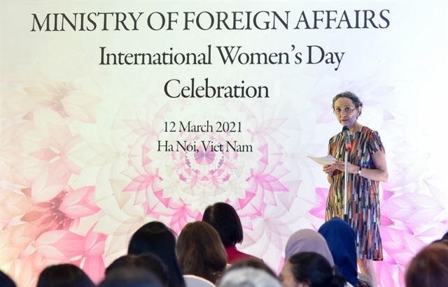 Female diplomats affirm their role in promoting gender equality and empowering women
